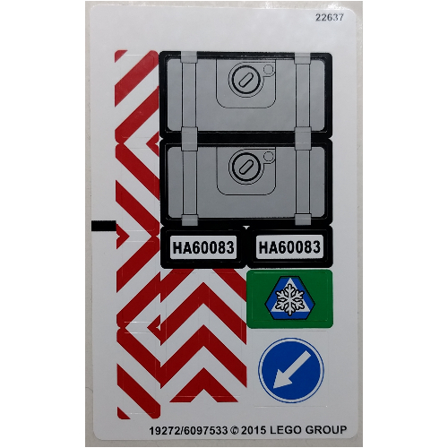 Sticker Sheet for Set 60083-1 ([No Color/Any Color])