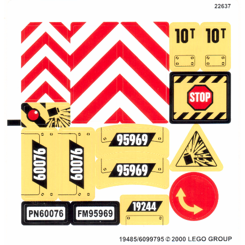 Sticker Sheet for Set 60076-1 ([No Color/Any Color])