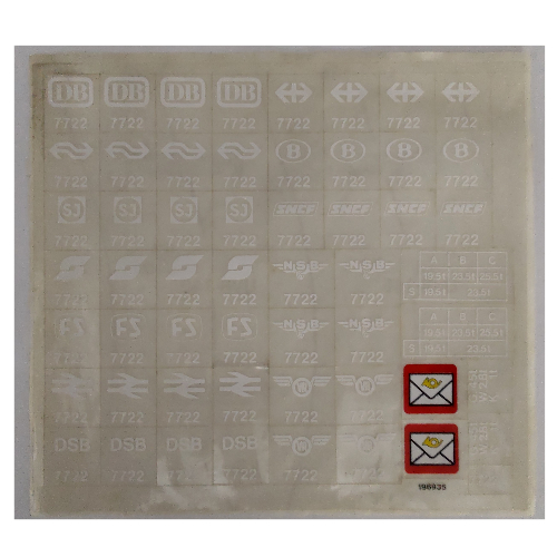 Sticker Sheet for Set 7722-1 ([No Color/Any Color])