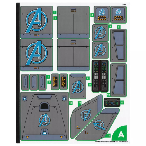 Sticker Sheet for Set 76032-1 ([No Color/Any Color])