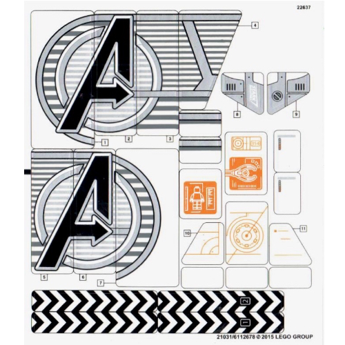 Sticker Sheet for Set 76038-1 ([No Color/Any Color])