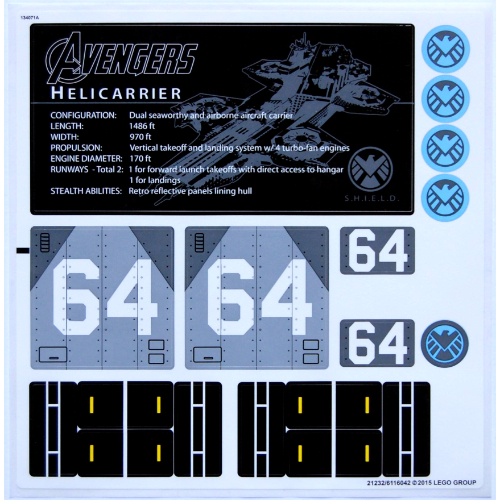 Sticker Sheet for Set 76042-1 ([No Color/Any Color])