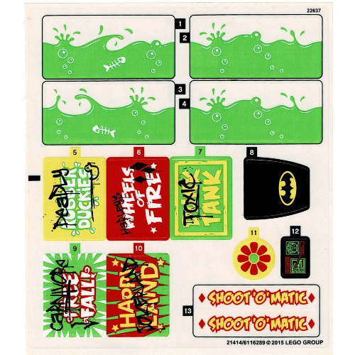 Sticker Sheet 1 for Set 76035-1 ([No Color/Any Color])