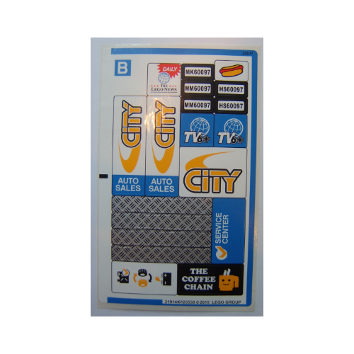 Sticker Sheet 2 for Set 60097-1 ([No Color/Any Color])