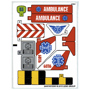 Sticker Sheet for Set 60116-1 ([No Color/Any Color])