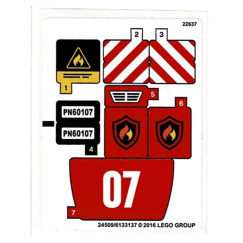 Sticker Sheet for Set 60107-1 ([No Color/Any Color])