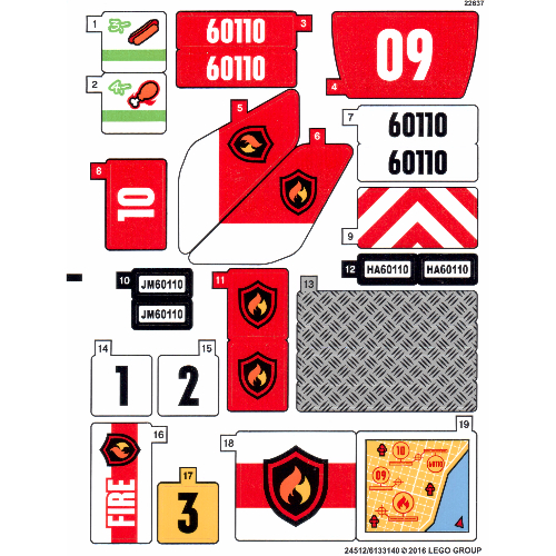 Sticker Sheet for Set 60110-1 ([No Color/Any Color])