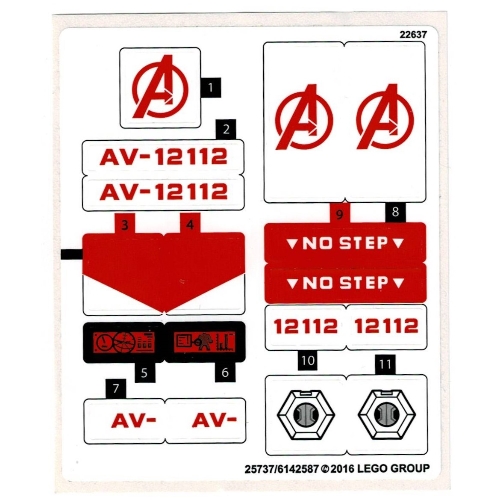Sticker Sheet for Set 76049-1 ([No Color/Any Color])