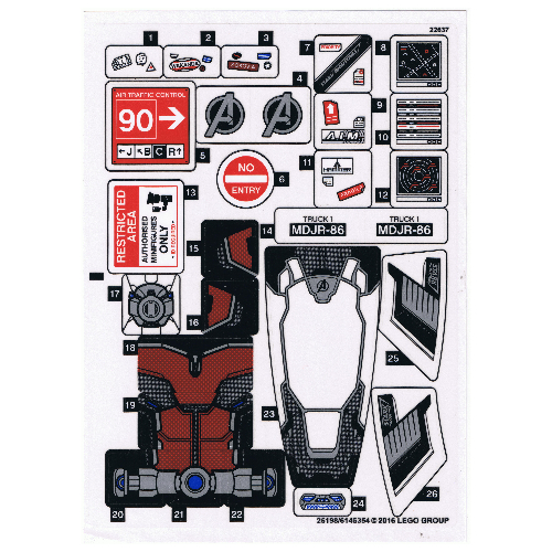 Sticker Sheet for Set 76051-1 ([No Color/Any Color])