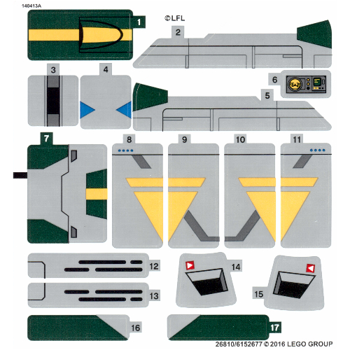 Sticker Sheet for Set 75150-1 ([No Color/Any Color])