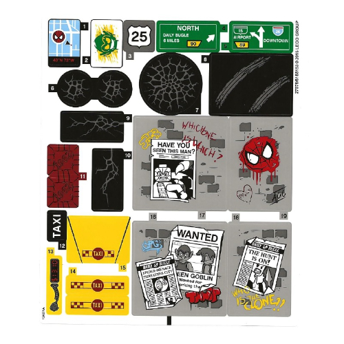 Sticker Sheet for Set 76057-1 ([No Color/Any Color])