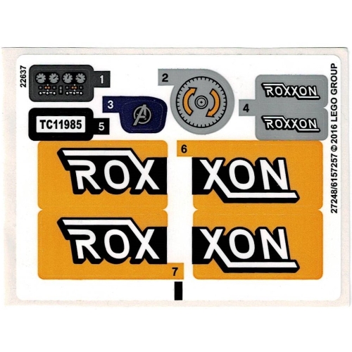 Sticker Sheet for Set 76067-1 ([No Color/Any Color])