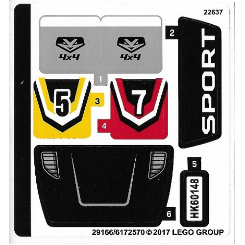 Sticker Sheet for Set 60148-1 ([No Color/Any Color])