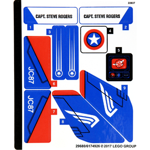 Sticker Sheet for Set 76076-1 ([No Color/Any Color])