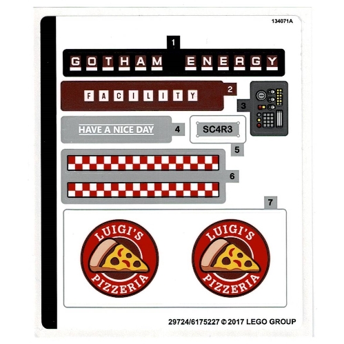 Sticker Sheet for Set 70910-1 ([No Color/Any Color])