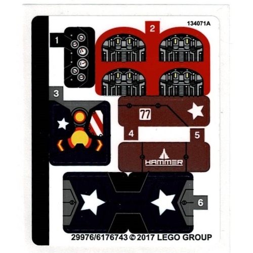 Sticker Sheet for Set 76077-1 ([No Color/Any Color])