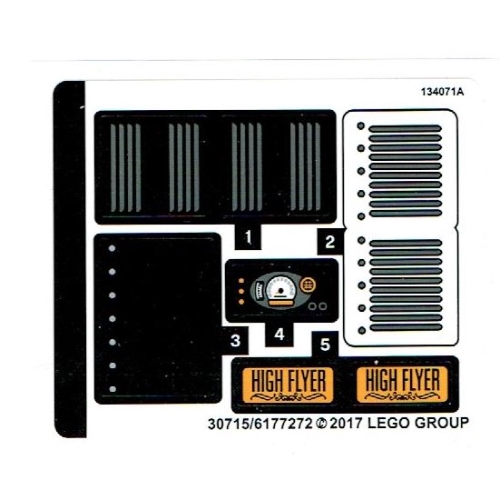 Sticker Sheet for Set 70911-1 ([No Color/Any Color])