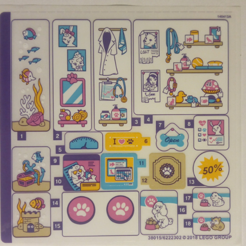 Sticker Sheet for Set 41345-1 ([No Color/Any Color])