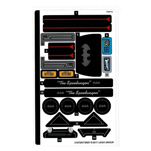 Sticker Sheet for Set 70905-1 ([No Color/Any Color])
