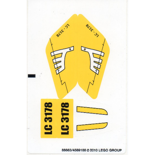 Sticker Sheet for Set 3178-1 ([No Color/Any Color])