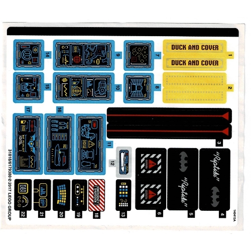 Sticker Sheet for Set 70909-1 ([No Color/Any Color])