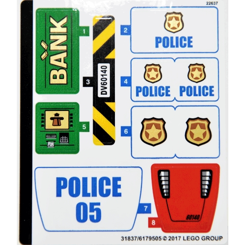 Sticker Sheet for Set 60140-1 ([No Color/Any Color])