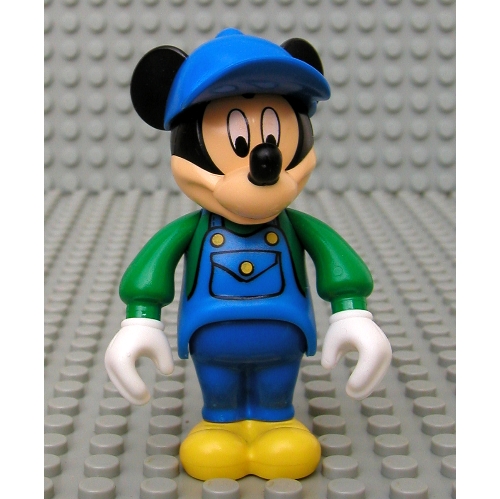 Mickey Mouse Figure with Blue Overalls, Green Sleeves, Blue Cap (Green)