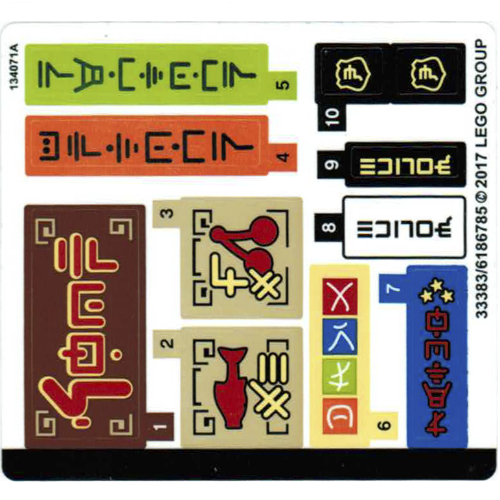 Sticker Sheet for Set 70607-1 ([No Color/Any Color])