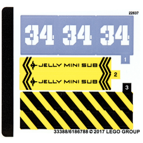 Sticker Sheet for Set 70610-1 ([No Color/Any Color])