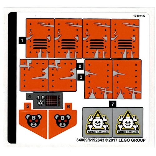 Sticker Sheet for Set 70914-1 ([No Color/Any Color])