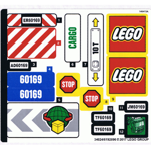 Sticker Sheet for Set 60169-1 ([No Color/Any Color])