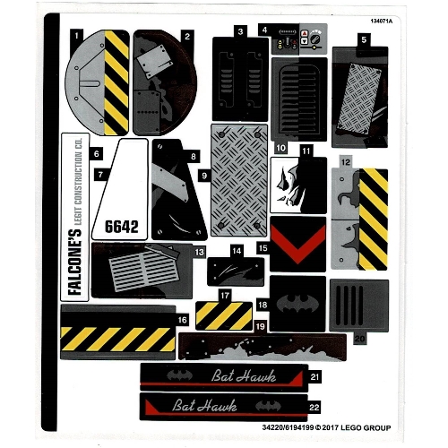 Sticker Sheet for Set 70915-1 ([No Color/Any Color])