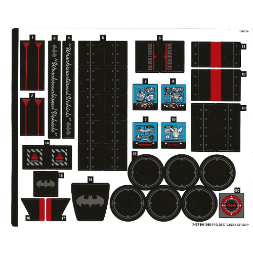 Sticker Sheet for Set 70917-1 ([No Color/Any Color])