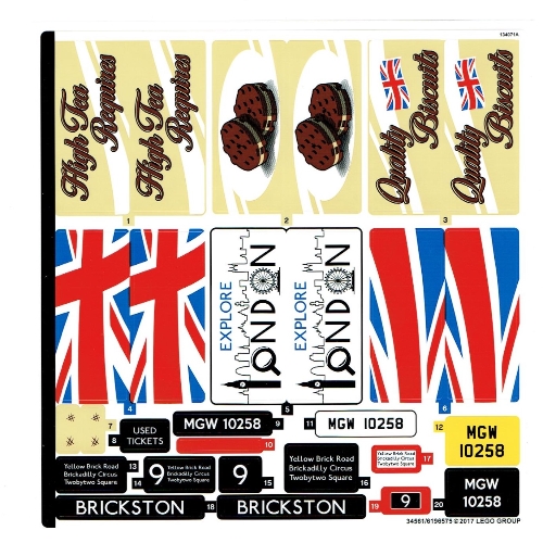 Sticker Sheet for Set 10258-1 ([No Color/Any Color])