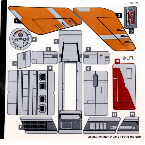 Sticker Sheet for Set 75176-1 ([No Color/Any Color])