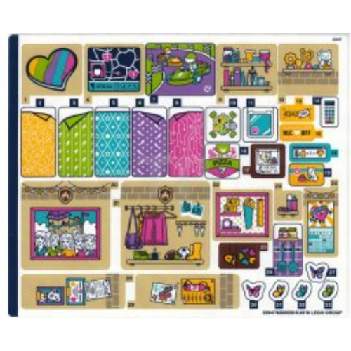 Sticker Sheet for Set 41340-1 ([No Color/Any Color])
