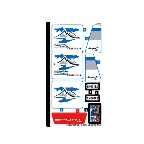 Sticker Sheet for Set 60182-1 ([No Color/Any Color])