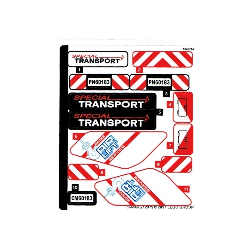 Sticker Sheet for Set 60183-1 ([No Color/Any Color])