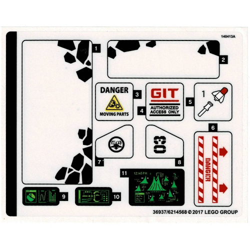 Sticker Sheet for Set 70631-1 ([No Color/Any Color])