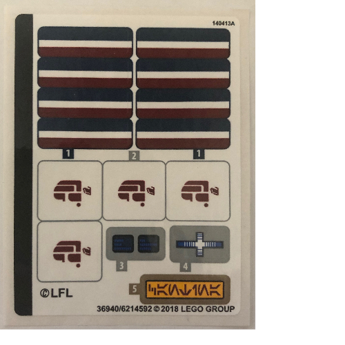 Sticker Sheet for Set 75205-1 ([No Color/Any Color])