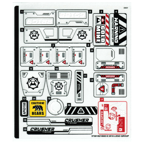 Sticker Sheet for Set 60188-1 ([No Color/Any Color])
