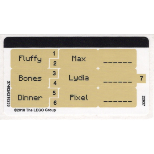 Sticker Sheet for Set 21144-1 ([No Color/Any Color])