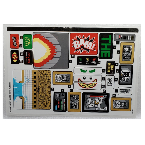Sticker Sheet 1 for Set 70922-1 ([No Color/Any Color])