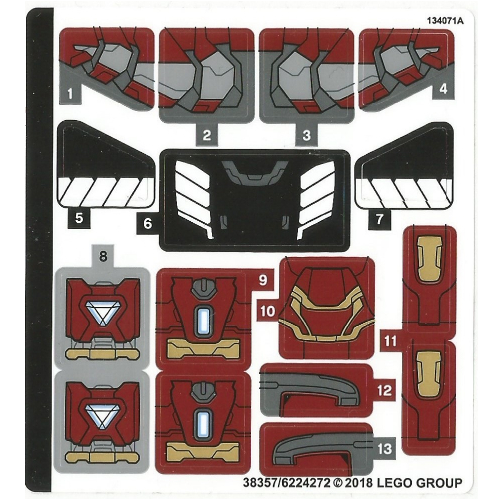 Sticker Sheet for Set 76104-1 ([No Color/Any Color])