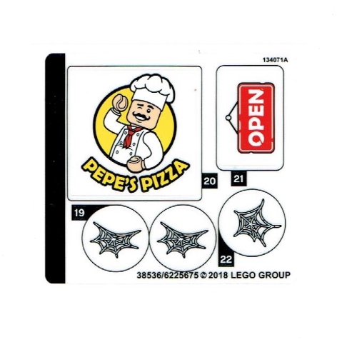 Sticker Sheet 1 for Set 76108-1 ([No Color/Any Color])