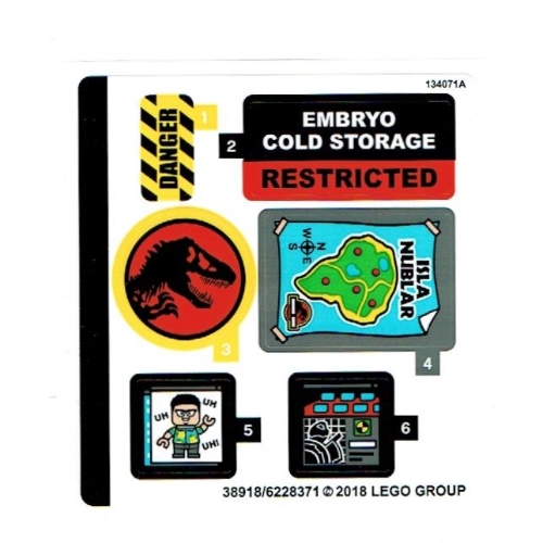 Sticker Sheet for Set 75932-1 ([No Color/Any Color])