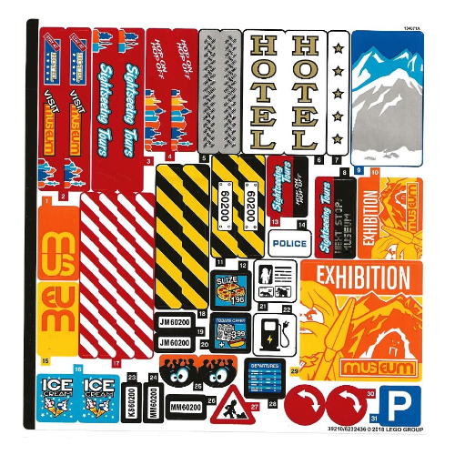 Sticker Sheet for Set 60200-1 ([No Color/Any Color])