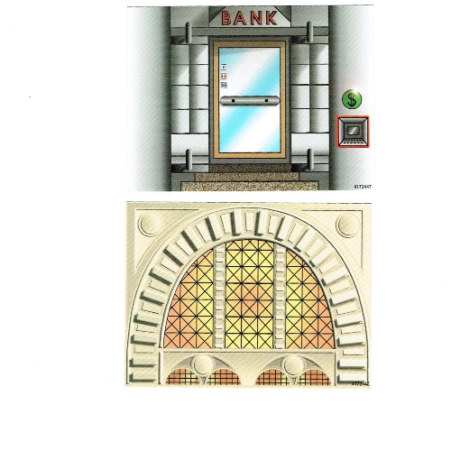 Backdrop with Bank Print / Arched Window Print ([No Color/Any Color])