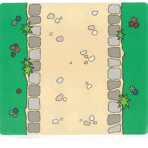 Duplo Playmat for Sets 3615-2, 9131-1, Straight Road / Royal Carpet Print ([No Color/Any Color])