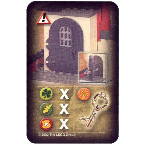 Trading Card, Orient, Hazards - Dragon Fortress Door with Keyhole ([No Color/Any Color])